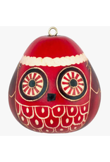 Peru Gourd Christmas Owl Ornament
