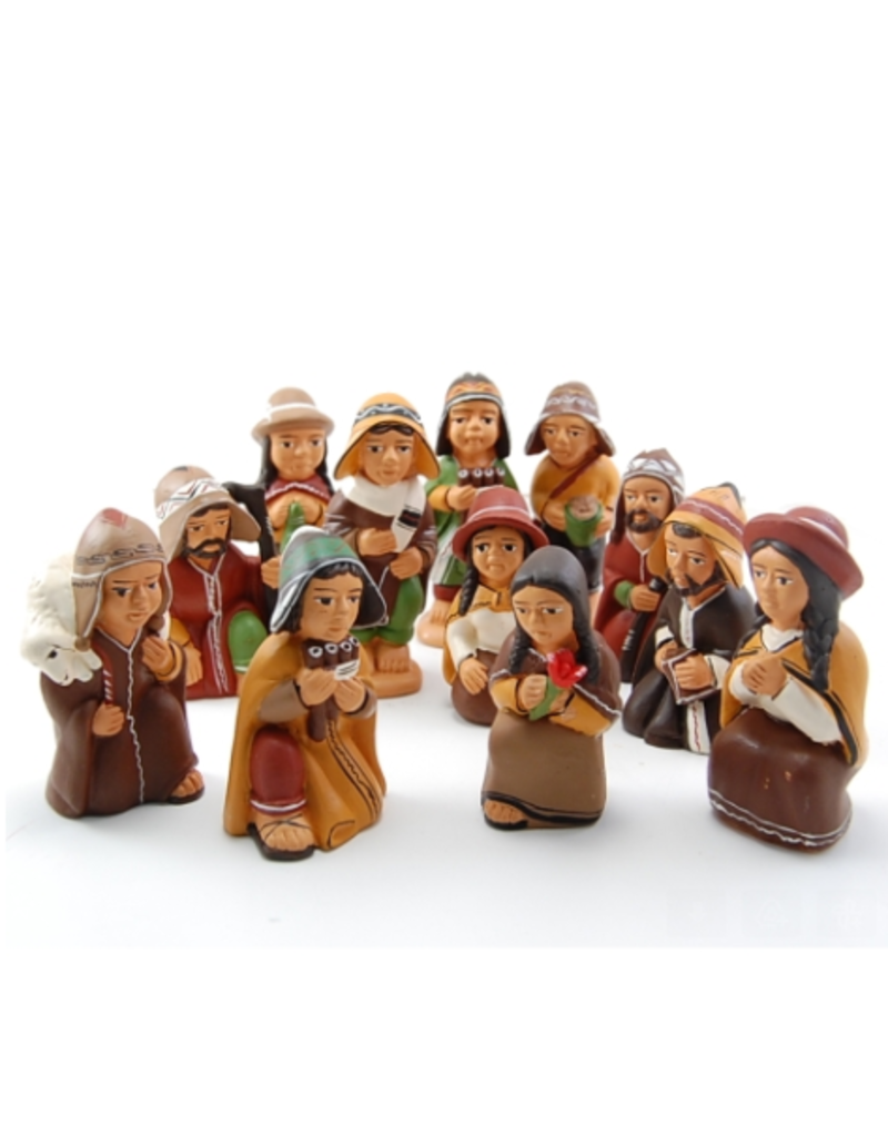 Ecuador Villagers Ceramic Ornament assorted