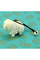 Ecuador Carved Tagua Ornament sheep