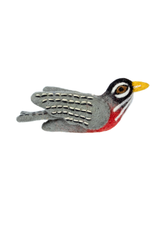 Nepal Wild Woolie Bird Red Robin Ornament