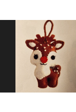 Peru Felted Ornament Reindeer