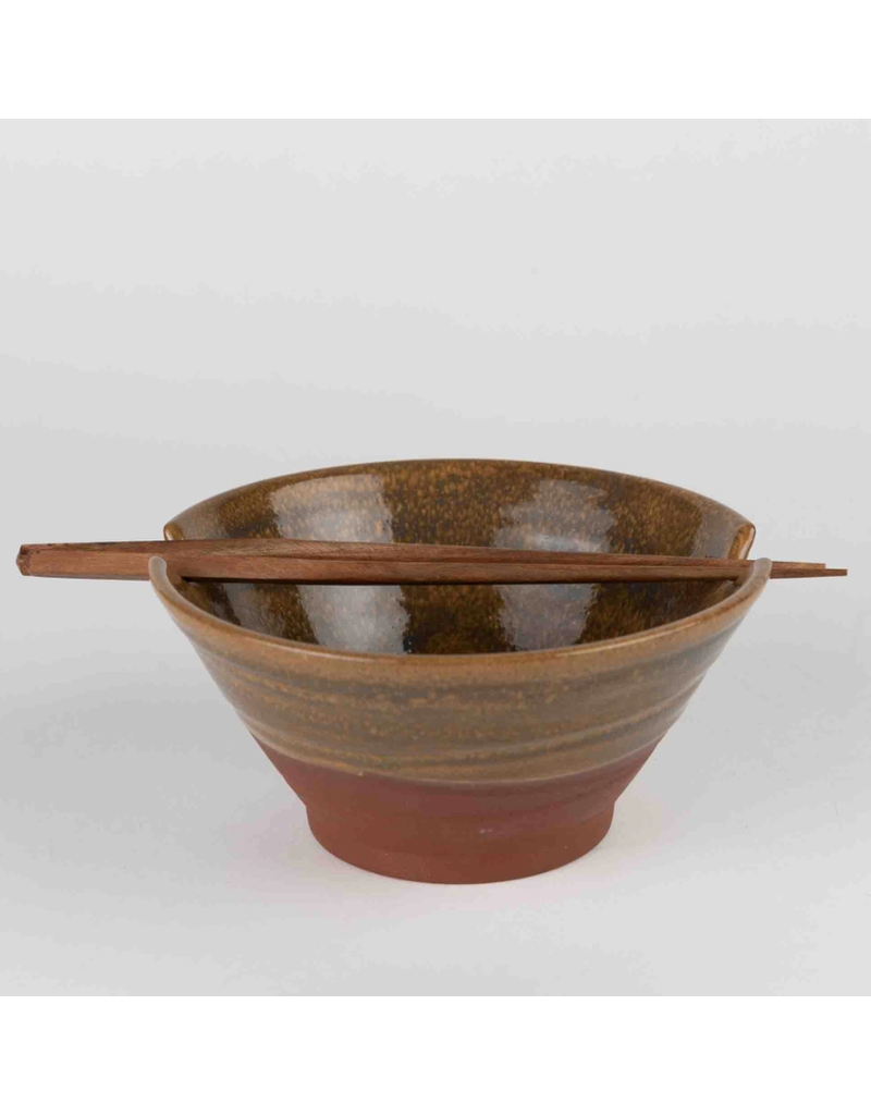 Nepal Chopsticks & Terracotta Bowl