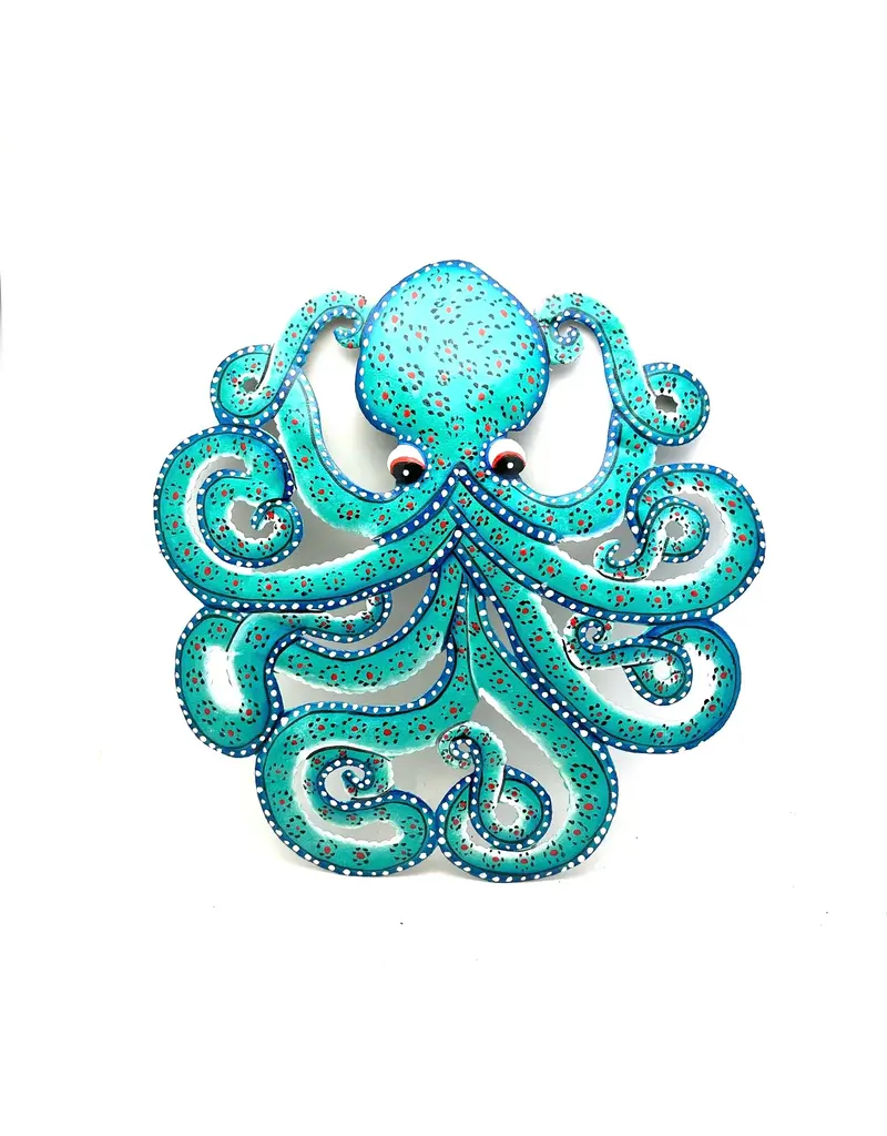 Haiti Turquoise Octopus Wall Art