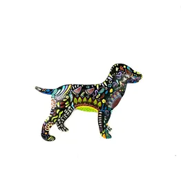 Haiti Little Colourful Dog Wall Art