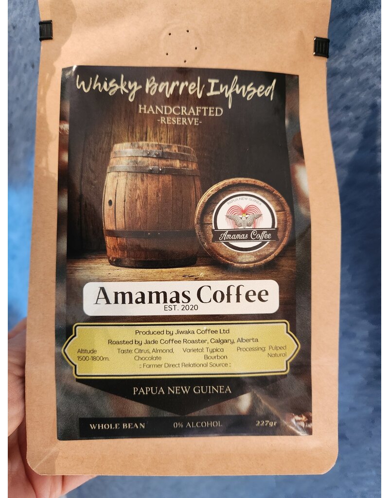 Papua New Guinea Whiskey Barrell Infused Coffee beans