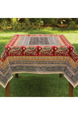 India Tablecloth Peacock Kalamkari 60"x90"