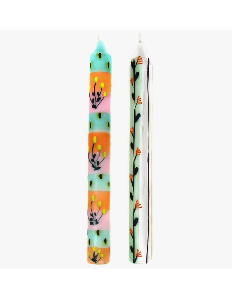 South Africa Handpainted Taper Candles (2-Pack) Imbali