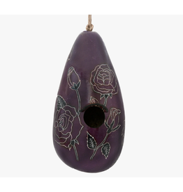 Peru Gourd Birdhouse Rose assorted