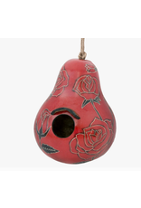 Peru Gourd Birdhouse Rose assorted