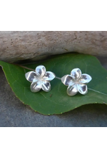 Indonesia Elegant Flower Studs Sterling Silver Earrings