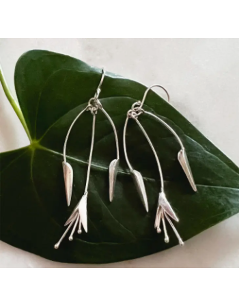 Indonesia Blossom Out Sterling Silver Earrings