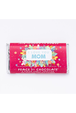 Canada Peace by Chocolate I LOVE YOU MOM dark w strawberry fill bar 92g