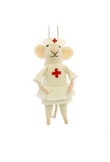 HomArt Felt Nurse Mouse Ornament