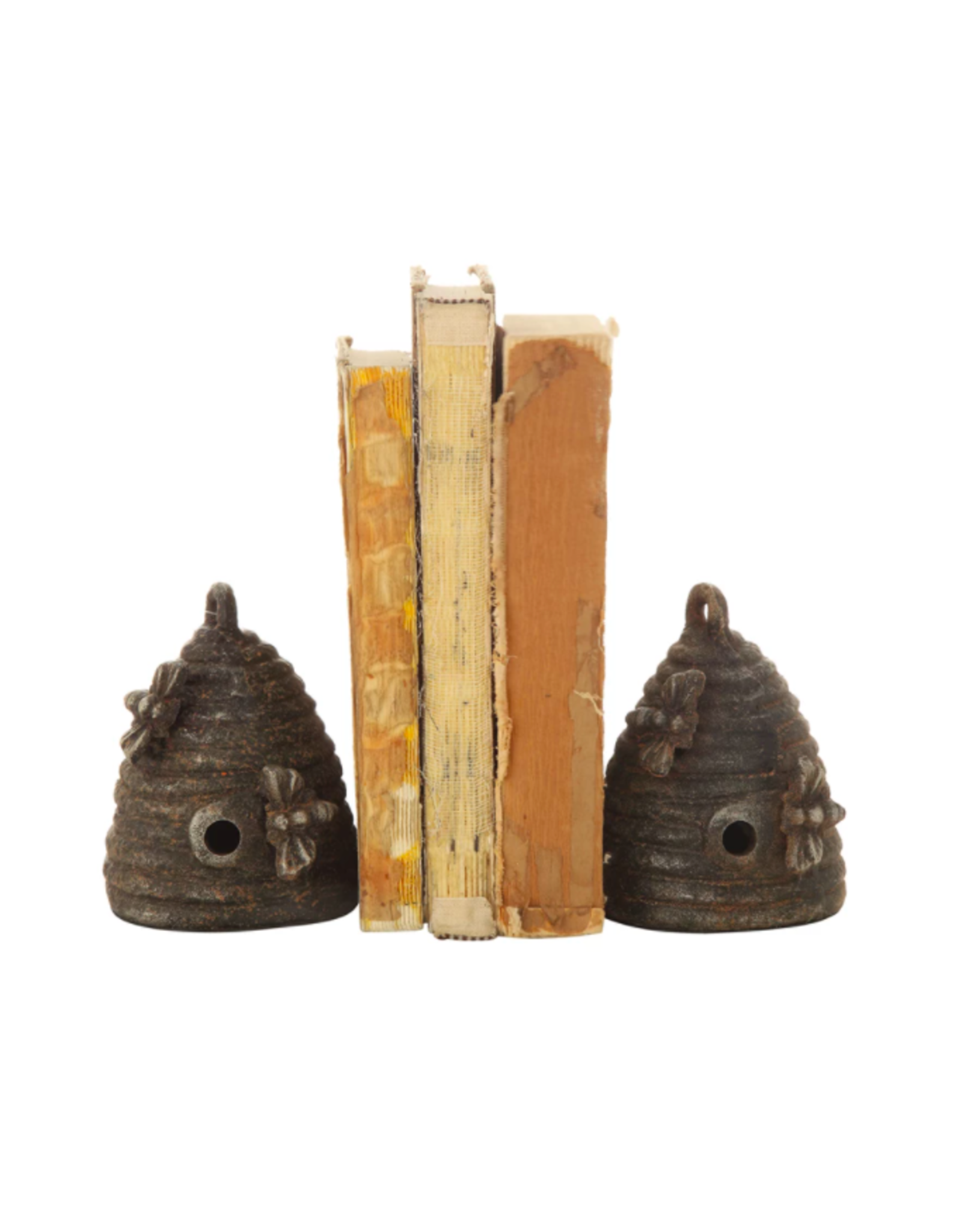 Creative Co-op Cast Iron Beehive Bookends