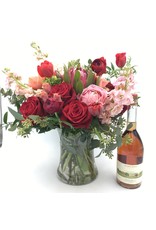 Romantic Red Vase Arrangement