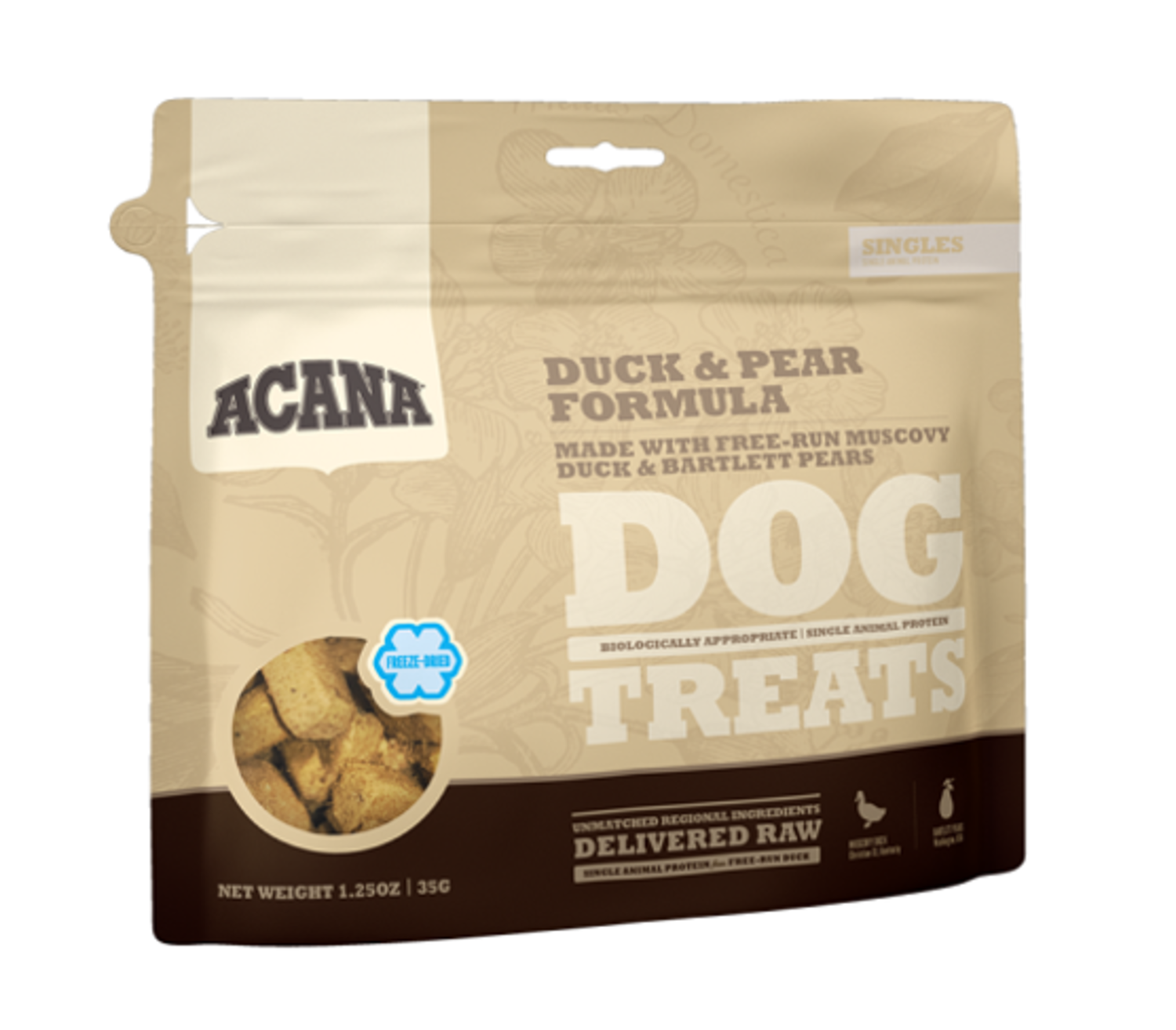 ACANA DOG TREATS DUCK AND PEAR - Paws on Chicon