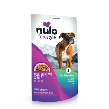 NULO NULO DOG WET FOOD 3OZ POUCH BEEF LIVER AND KALE