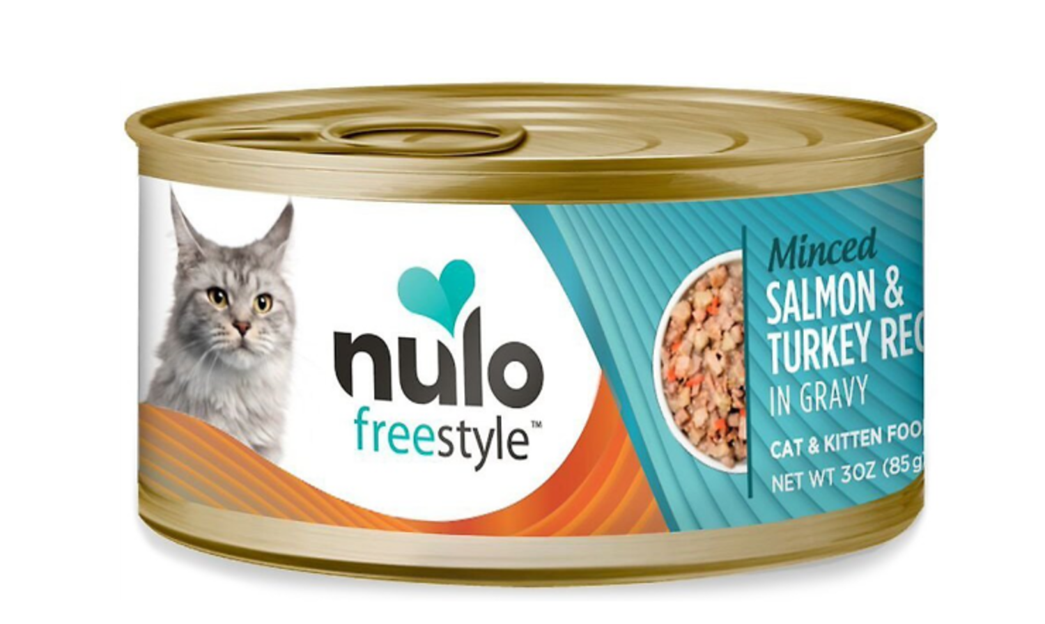 NULO CAT CANS MINCED 3OZ SALMON AND TURKEY Paws on Chicon