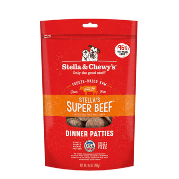 STELLA AND CHEWY STELLA AND CHEWYS FREEZE DRIED PATTIES SUPER BEEF