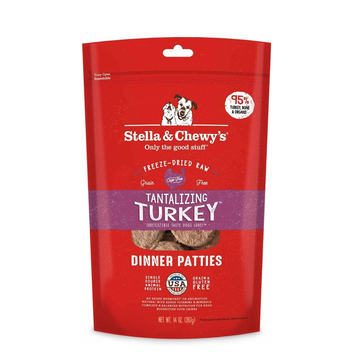 STELLA AND CHEWY STELLA AND CHEWYS FREEZE DRIED PATTIES TANTALIZING TURKEY