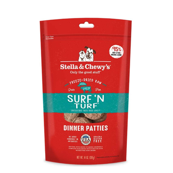 STELLA AND CHEWY STELLA AND CHEWYS FREEZE DRIED PATTIES SURF AND TURF