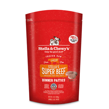 STELLA AND CHEWY STELLA AND CHEWYS FROZEN RAW PATTIES SUPER BEEF