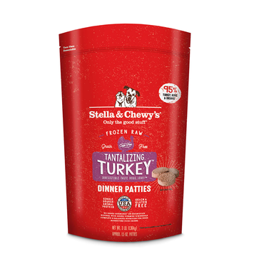 STELLA AND CHEWY STELLA AND CHEWYS FROZEN RAW PATTIES TANTALIZING TURKEY