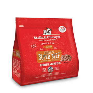 STELLA AND CHEWY STELLA AND CHEWYS FROZEN RAW MORSELS 4LB SUPER BEEF