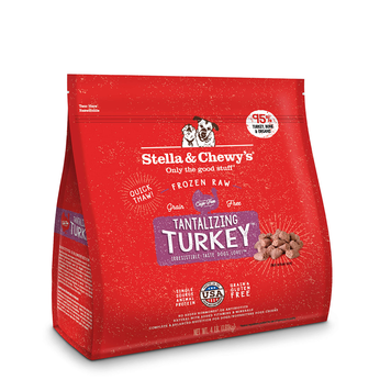 STELLA AND CHEWY STELLA AND CHEWYS FROZEN RAW MORSELS 4LB TANTALIZING TURKEY