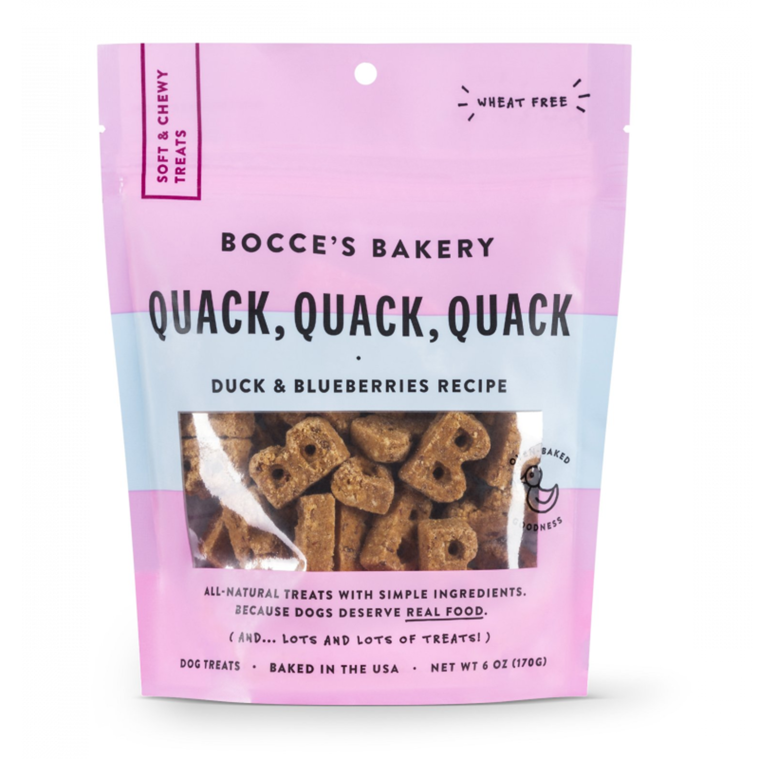Bocce's Bakery Every Day Quack, Quack, Quack Soft & Chewy Dog Treats Bocce's Bakery Every Day Quack, Quack, Quack Soft & Chewy Dog Treats