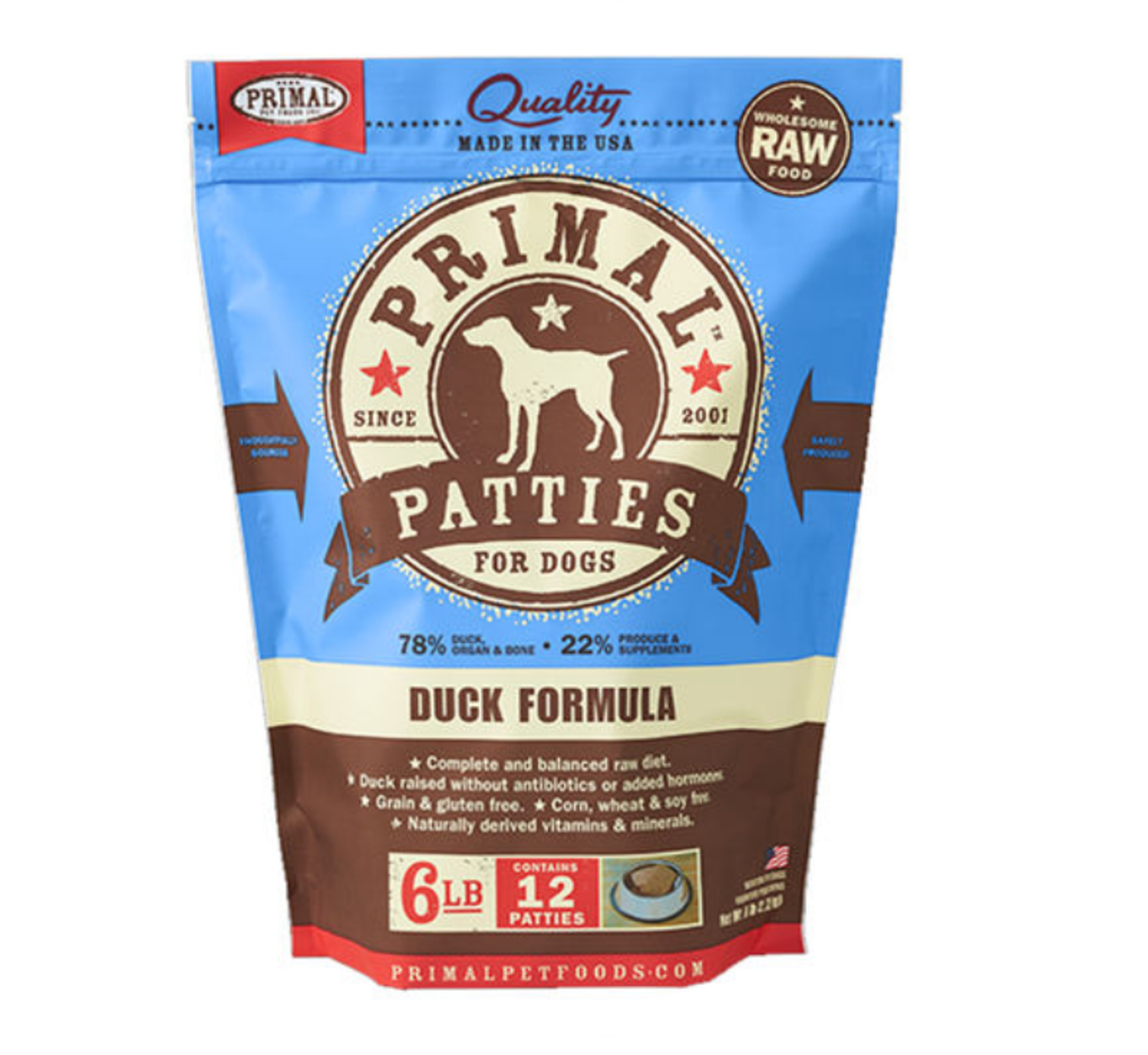 PRIMAL FROZEN RAW DUCK Paws on Chicon