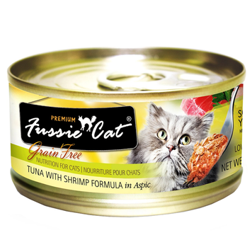 FUSSIE CAT FUSSIE CAT PREMIUM ASPIC 2.8OZ TUNA/SHRIMP