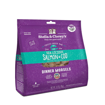 STELLA AND CHEWY STELLA AND CHEWYS FREEZE DRIED CAT SEALICIOUS SALMON/COD