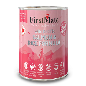FIRSTMATE FIRSTMATE CAN SALMON AND RICE DOG 12OZ