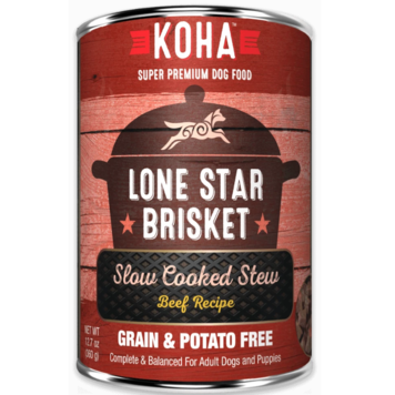 KOHA KOHA DOG LONE STAR BRISKET STEW 13OZ