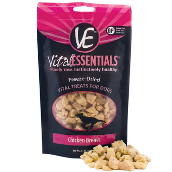VITAL ESSENTIALS VITAL ESSENTIAL DOG TREATS FD CHICKEN BREAST SMALL