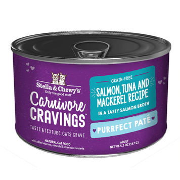 STELLA AND CHEWY CARNIVORE CRAVINGS PATE SALMON/TUNA/MACKEREL