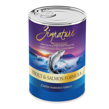 ZIGNATURE ZIGNATURE DOG TROUT AND SALMON CAN 13OZ