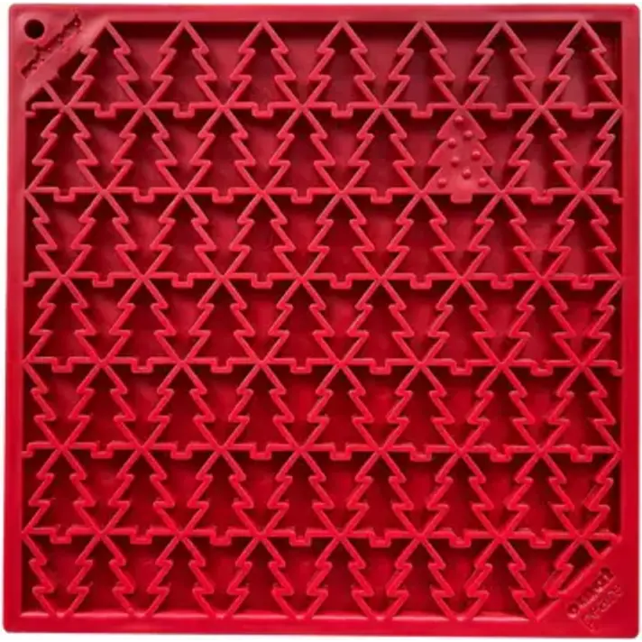 Messy Mutts Silicone Mat Red Large