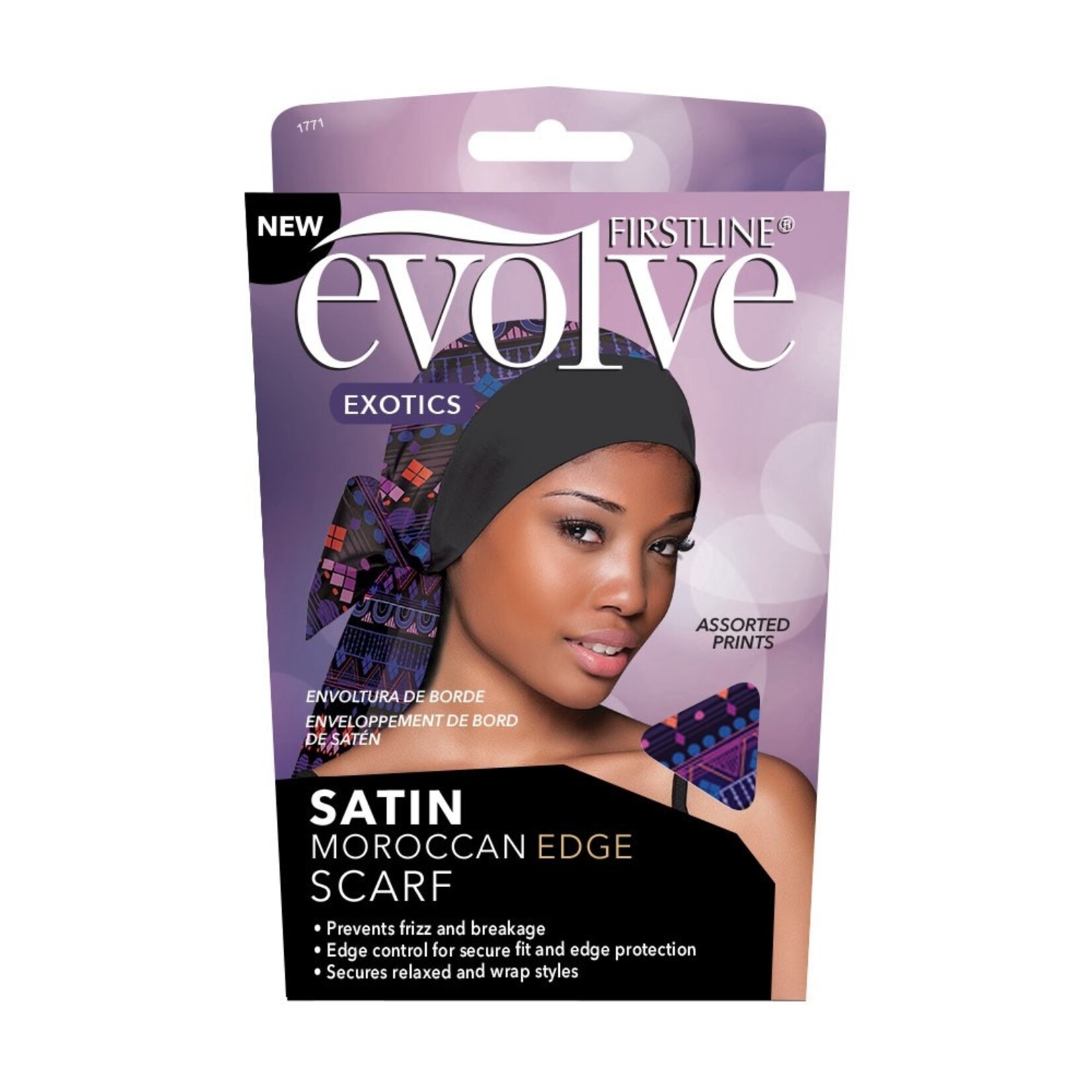 Evolve Evolve Satin Moroccan Edge Scarf (assorted prints)