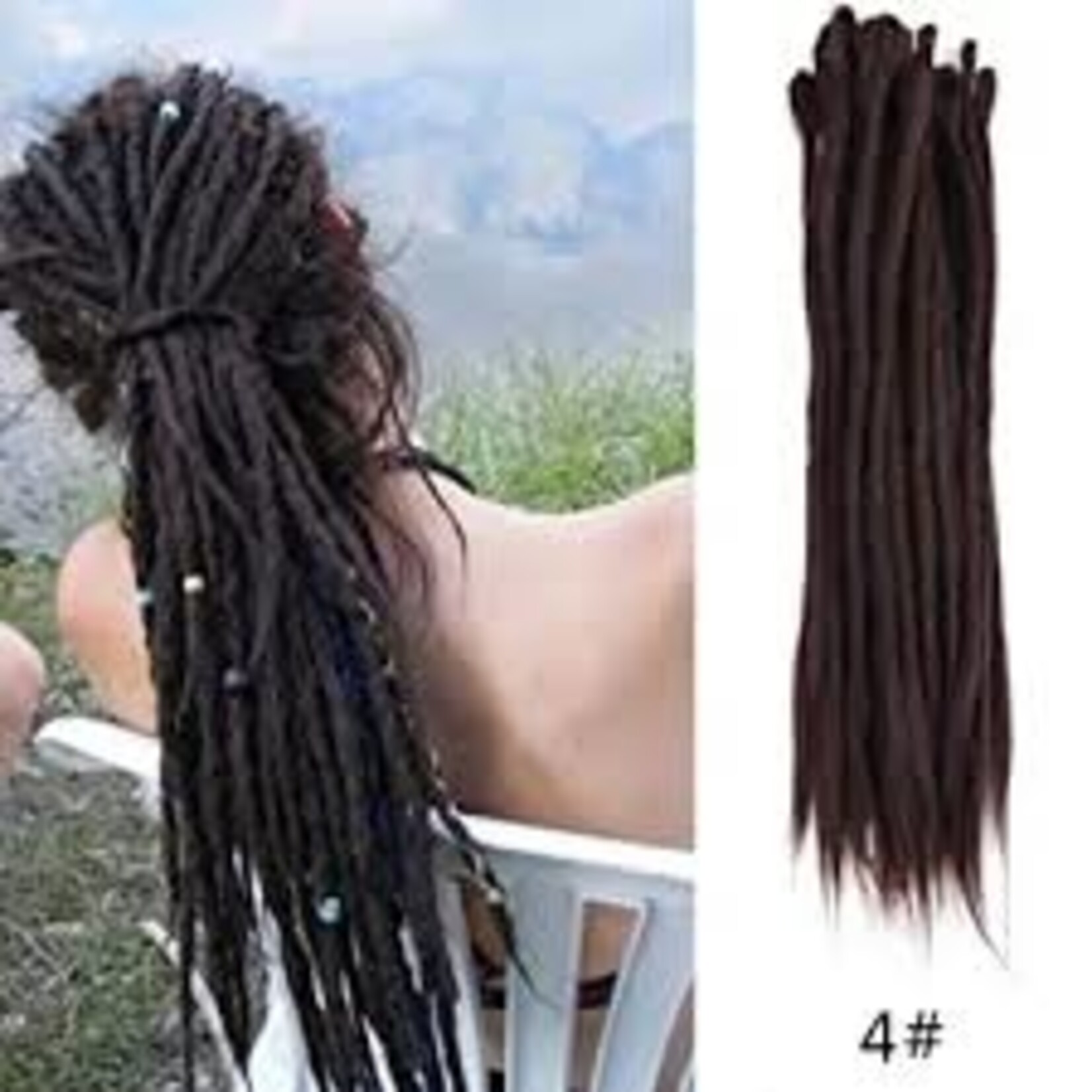 AOSOME Aosome 20" Dread Pack w/ Hair Jewelery