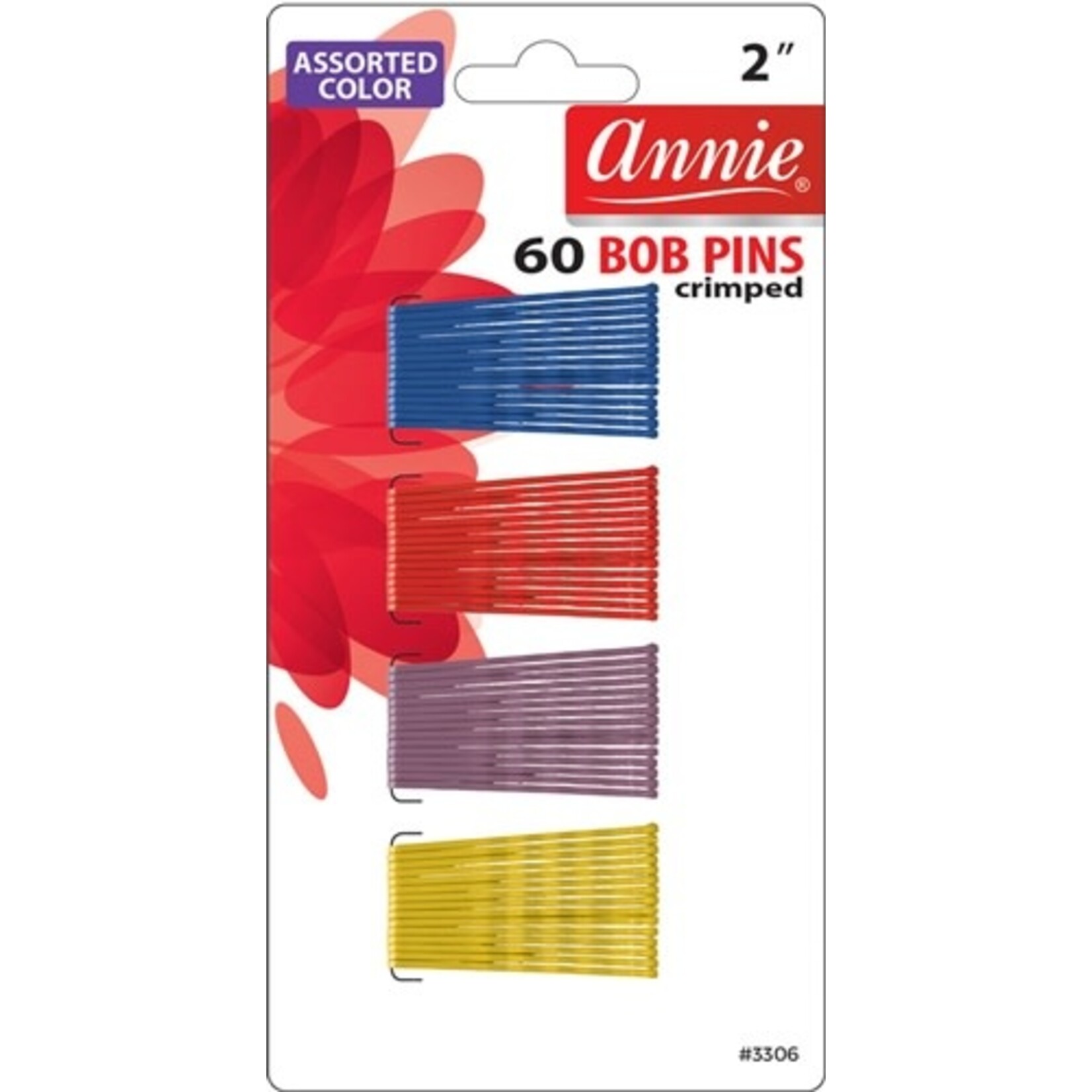 Assorted Color Bob Pin Crimped