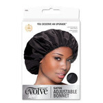 Evolve Evolve Satin Adj. Drawstring Bonnet (blck)