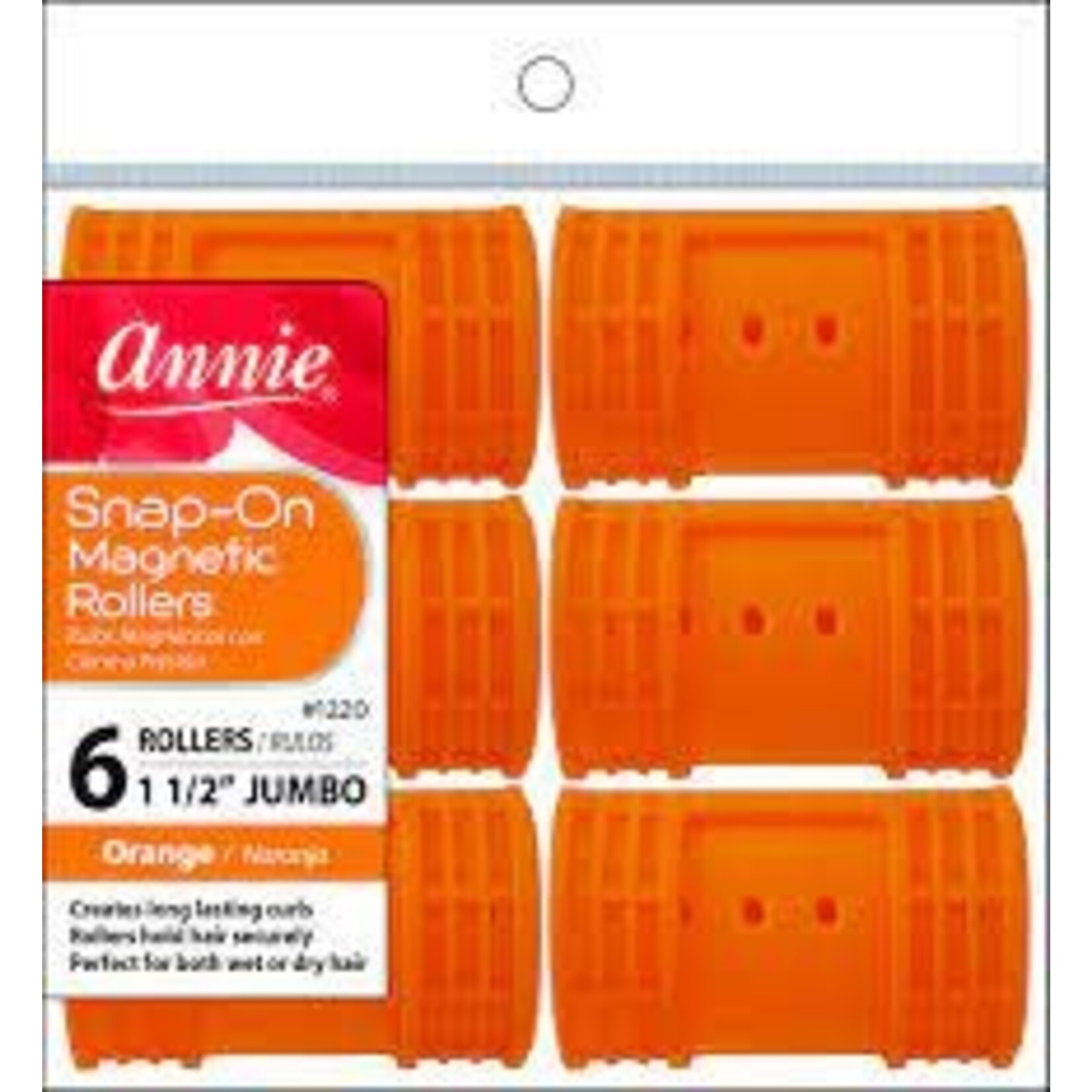 ANNIE JUMBO SNAP ON MAGNETIC ROLLERS