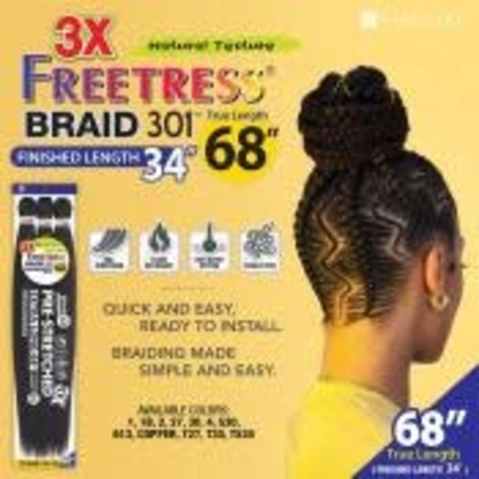 SHAKE N GO 3x  Freetress Braid 301