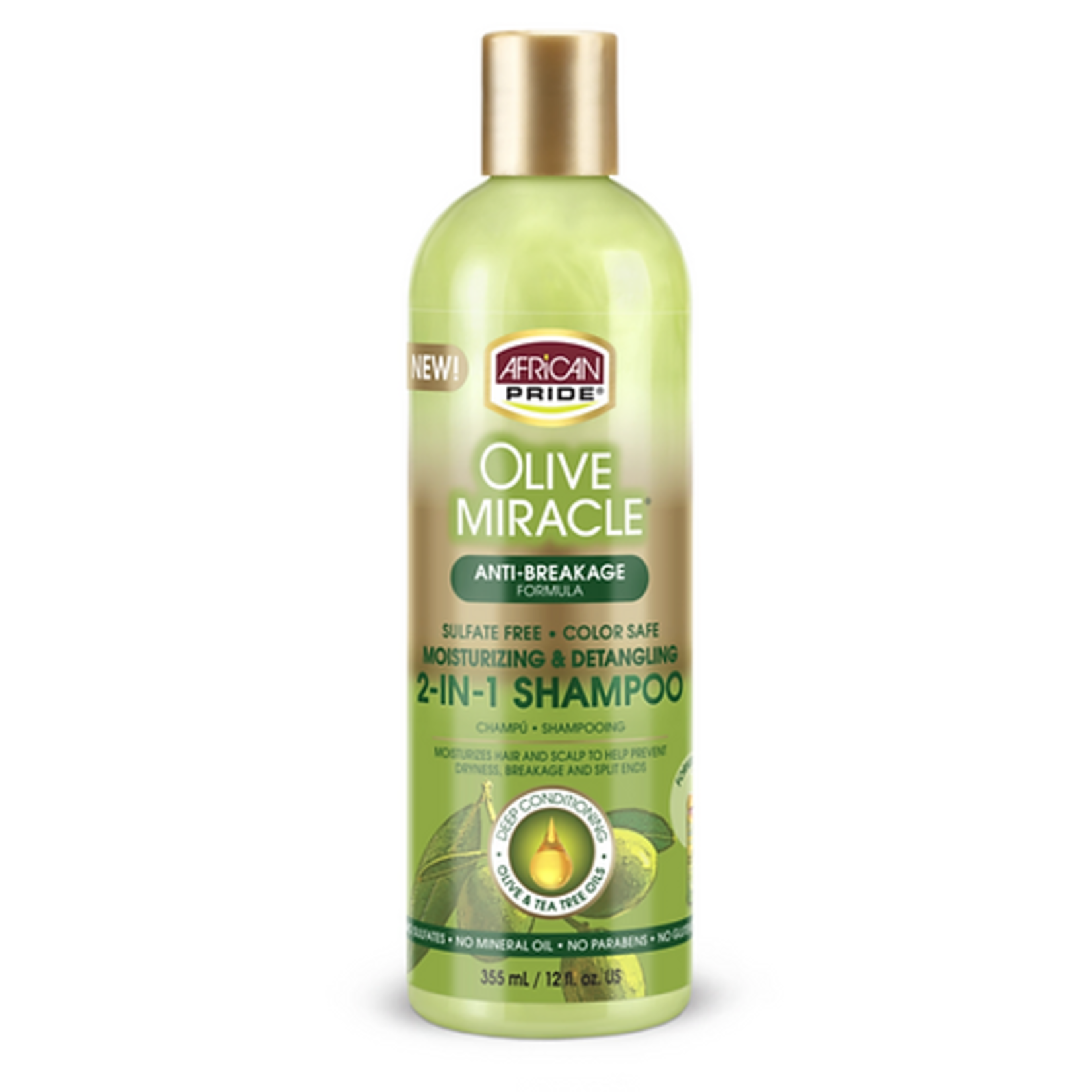 African Pride Olive Miracle 2-in-1 Shampoo