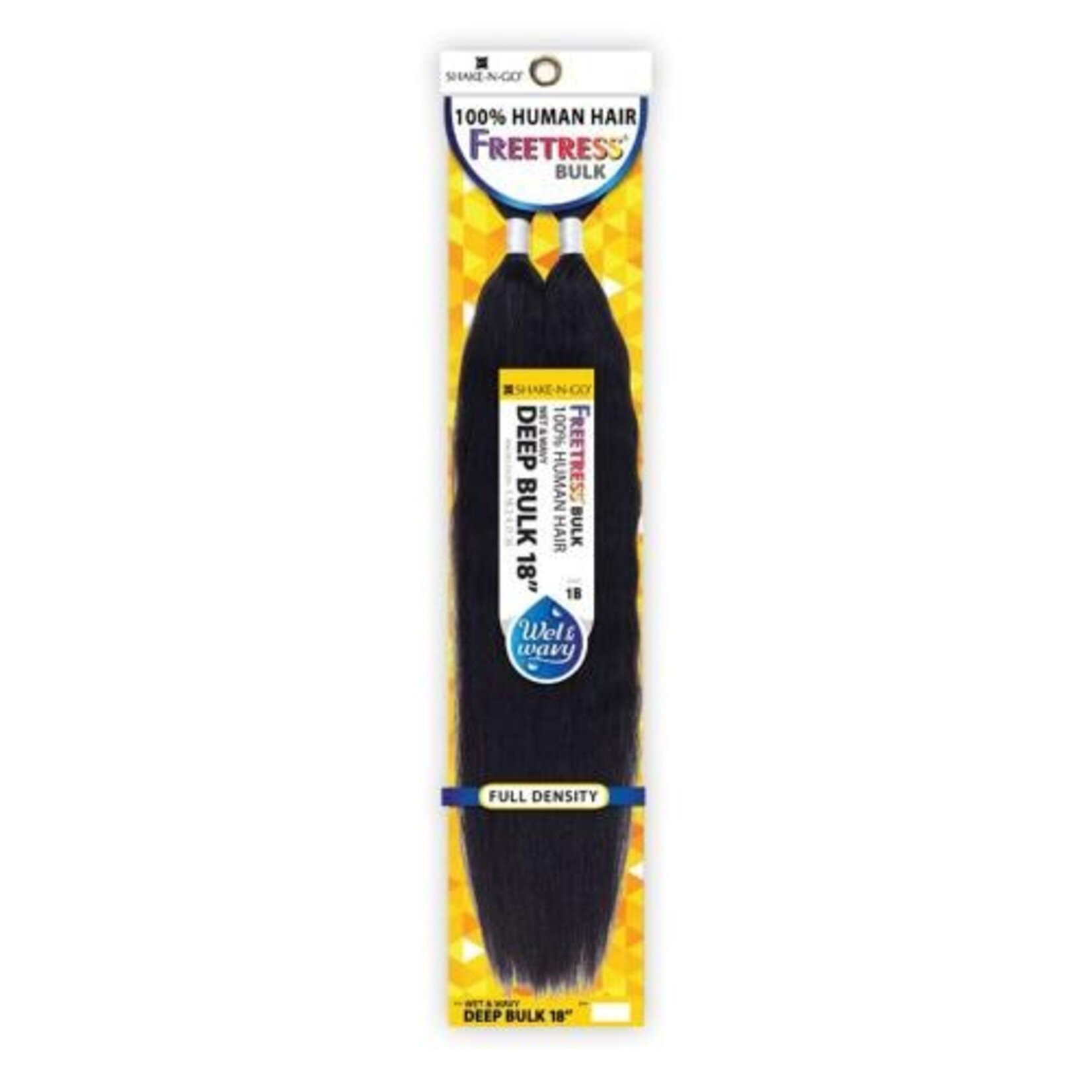 FREETRESS Freetress 100% Human Hair W&W Deep Bulk 18" (1b)