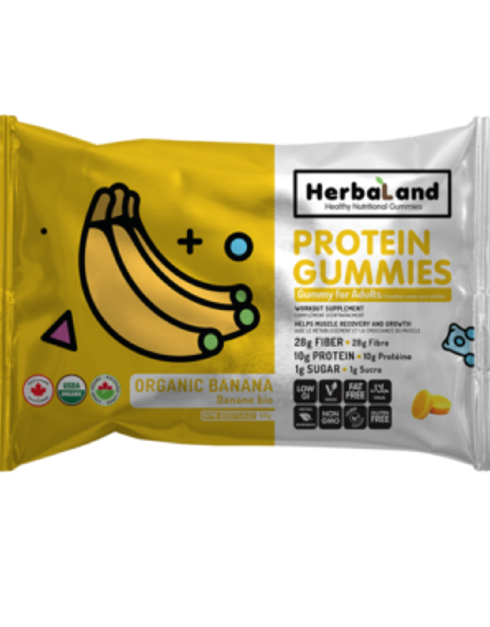 HERBALAND HERBALAND - PROTEIN GUMMIES - ORG. BANANA