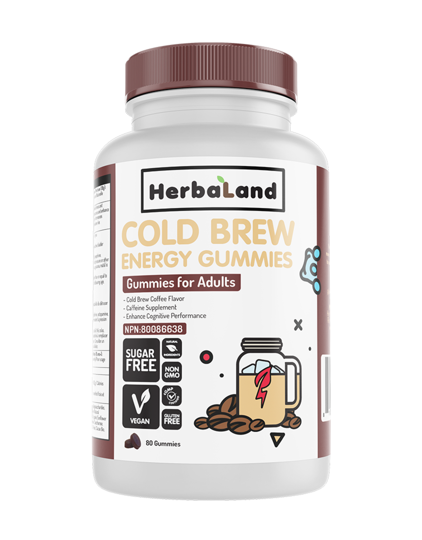HERBALAND Herbaland - Coldbrew Energy Gummies