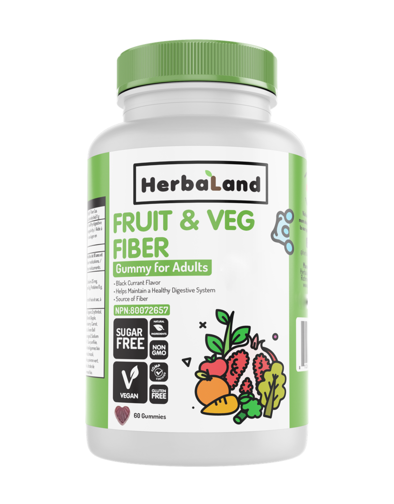 HERBALAND Herbaland - Fruit & Veg Fibre Gummies